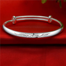 StarGems® Adjustable Phoenix Handmade 999 Sterling Silver Bangle Bracelet For Women Cb0220
