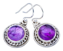 StarGems  Natural Amethyst Handmade 925 Sterling Silver Earrings 1.25" F5619