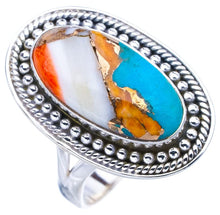 StarGems® Natural Copper Chalcedony Handmade 925 Sterling Silver Ring 9 F1149