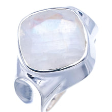 StarGems  Natural Moonstone Handmade 925 Sterling Silver Ring 6.5 F0723