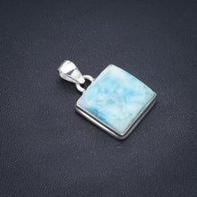 StarGems  Natural Larimar Handmade 925 Sterling Silver Pendant 1.25" F3544