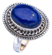 StarGems  Natural Lapis Lazuli Handmade 925 Sterling Silver Ring 7.25 F1806