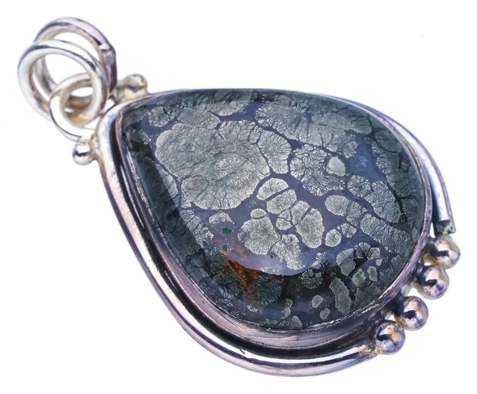 StarGems  Natural Apache Parmyorite Handmade 925 Sterling Silver Pendant 1.5