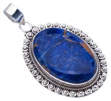 StarGems® Natural Sodalite Handmade 925 Sterling Silver Pendant 2