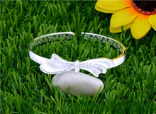 StarGems® Opening Bowknot Handmade 999 Sterling Silver Bangle Cuff Bracelet For Women Cb0114