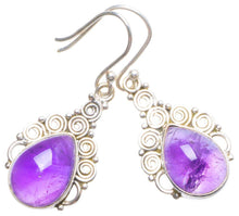 StarGems  Natural Amethyst Handmade Unique 925 Sterling Silver Earrings 1.5" X4786