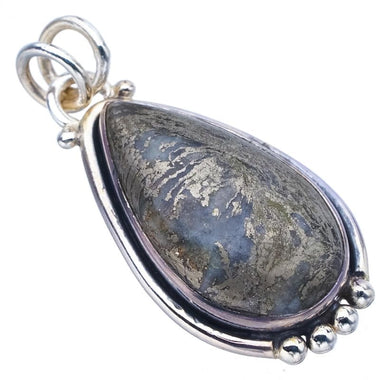 StarGems  Natural ApacheParmyorite Handmade 925 Sterling Silver Pendant 1.5