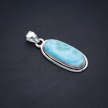 StarGems  Natural Larimar Handmade 925 Sterling Silver Pendant 1.5" F3337