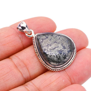 StarGems® Natural Apache Parmyorite Handmade 925 Sterling Silver Pendant 1.5" F3617