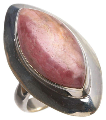 StarGems® Natural Rhodochrosite Handmade Vintage 925 Sterling Silver Ring, US Size 6 T5690