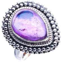 StarGems  Natural Amethyst Handmade 925 Sterling Silver Ring 8 E9255