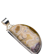 StarGems® Natural Crazy Lace Agate Handmade 925 Sterling Silver Pendant 2" D5941