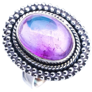 StarGems  Natural Amethyst Handmade 925 Sterling Silver Ring 6.75 E9290