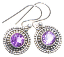 StarGems® Natural Amethyst Handmade Unique 925 Sterling Silver Earrings 1" X4541