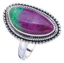 StarGems® Natural Ruby Zoisite Handmade 925 Sterling Silver Ring 8.75 F1361