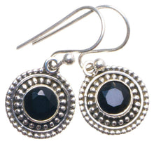 StarGems  Natural Black Onyx Handmade Unique 925 Sterling Silver Earrings 1" X4193