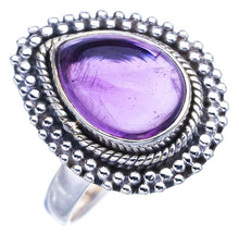 StarGems  Natural Amethyst Handmade 925 Sterling Silver Ring 9 F2845