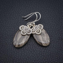 StarGems  Natural Picture Jasper Handmade 925 Sterling Silver Earrings 1.5" F6449