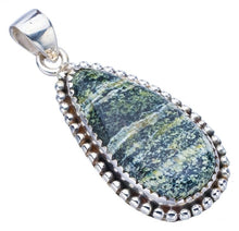 StarGems  Natural Seraphinite Handmade 925 Sterling Silver Pendant 1.75" F4685