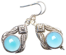 StarGems® Natural Chalcedony Handmade Unique 925 Sterling Silver Earrings 1.75" X4106