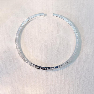 StarGems  Opening Carved 520"&"1314" Handmade 999 Sterling Silver Bangle Cuff Bracelet For Women Cb0014