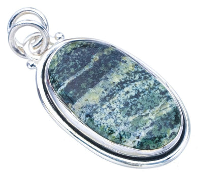 StarGems  Natural Seraphinite Handmade 925 Sterling Silver Pendant 1.5