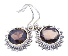 StarGems® Natural Smoky Quartz Handmade 925 Sterling Silver Earrings 1.25" F5728