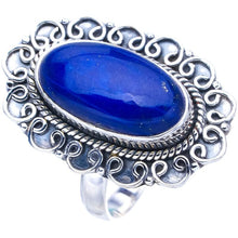 StarGems  Natural Lapis Lazuli Handmade 925 Sterling Silver Ring 9 F0031