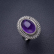 StarGems  Natural Amethyst Handmade 925 Sterling Silver Ring 6.5 D5046