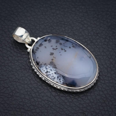 StarGems  Dendritic Opal  Handmade 925 Sterling Silver Pendant 2