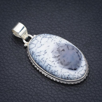 StarGems  Dendritic Opal  Handmade 925 Sterling Silver Pendant 2