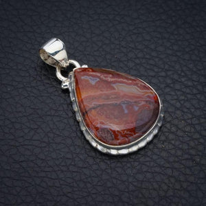 StarGems Crazy Lace Agate  Handmade 925 Sterling Silver Pendant 1.5" F4431