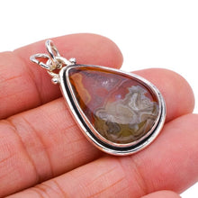 StarGems Crazy Lace Agate  Handmade 925 Sterling Silver Pendant 1.5" F4268