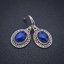 StarGems Lapis Lazuli Handmade 925 Sterling Silver Earrings 1.25" F5663