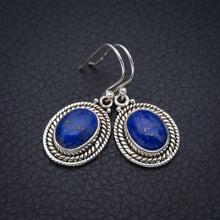 StarGems Lapis Lazuli Handmade 925 Sterling Silver Earrings 1.25" F5662