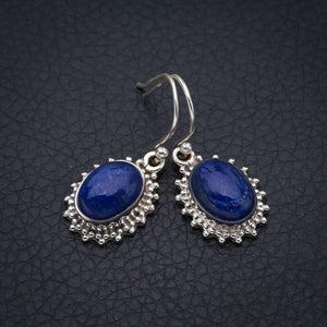 StarGems Lapis Lazuli Handmade 925 Sterling Silver Earrings 1.25" F5661