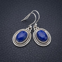 StarGems Lapis Lazuli Handmade 925 Sterling Silver Earrings 1.25" F5659