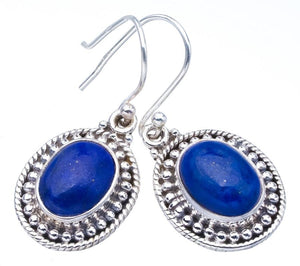 StarGems Lapis Lazuli Handmade 925 Sterling Silver Earrings 1.25" F5658