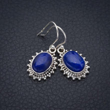 StarGems Lapis Lazuli Handmade 925 Sterling Silver Earrings 1.25" F5653