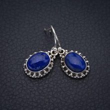 StarGems Lapis Lazuli Handmade 925 Sterling Silver Earrings 1.25" F5652