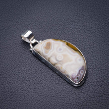 StarGems® Natural Crazy Lace Agate Handmade 925 Sterling Silver Pendant 2" D5941