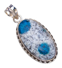 StarGems® Natural K2 Azurite Handmade Unique 925 Sterling Silver Pendant 1 1/2" S0748