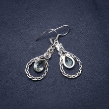 StarGems® Natural Green Amethyst Handmade Unique 925 Sterling Silver Earrings 1.5" X4928