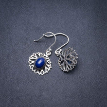 StarGems  Natural Lapis Lazuli Handmade Unique 925 Sterling Silver Earrings 1.25" Y2976