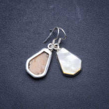 StarGems  Natural Mother Of Pearl Handmade Unique 925 Sterling Silver Earrings 1.5" X4128