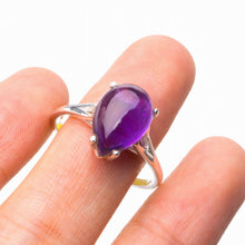 StarGems® Natural Amethyst Handmade 925 Sterling Silver Ring 8.75 D7932