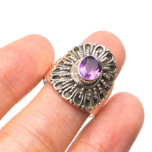 StarGems  Natural Amethyst Handmade Unique 925 Sterling Silver Ring, US Size 5.75 T5658