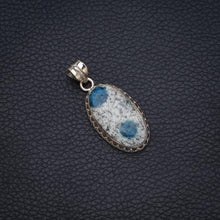 StarGems® Natural K2 Azurite Handmade Unique 925 Sterling Silver Pendant 1 1/2" S0748