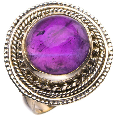 StarGems® Natural Amethyst Handmade 925 Sterling Silver Ring 6.5 D4775