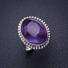 StarGems  Natural Amethyst Handmade 925 Sterling Silver Ring 6 D8090